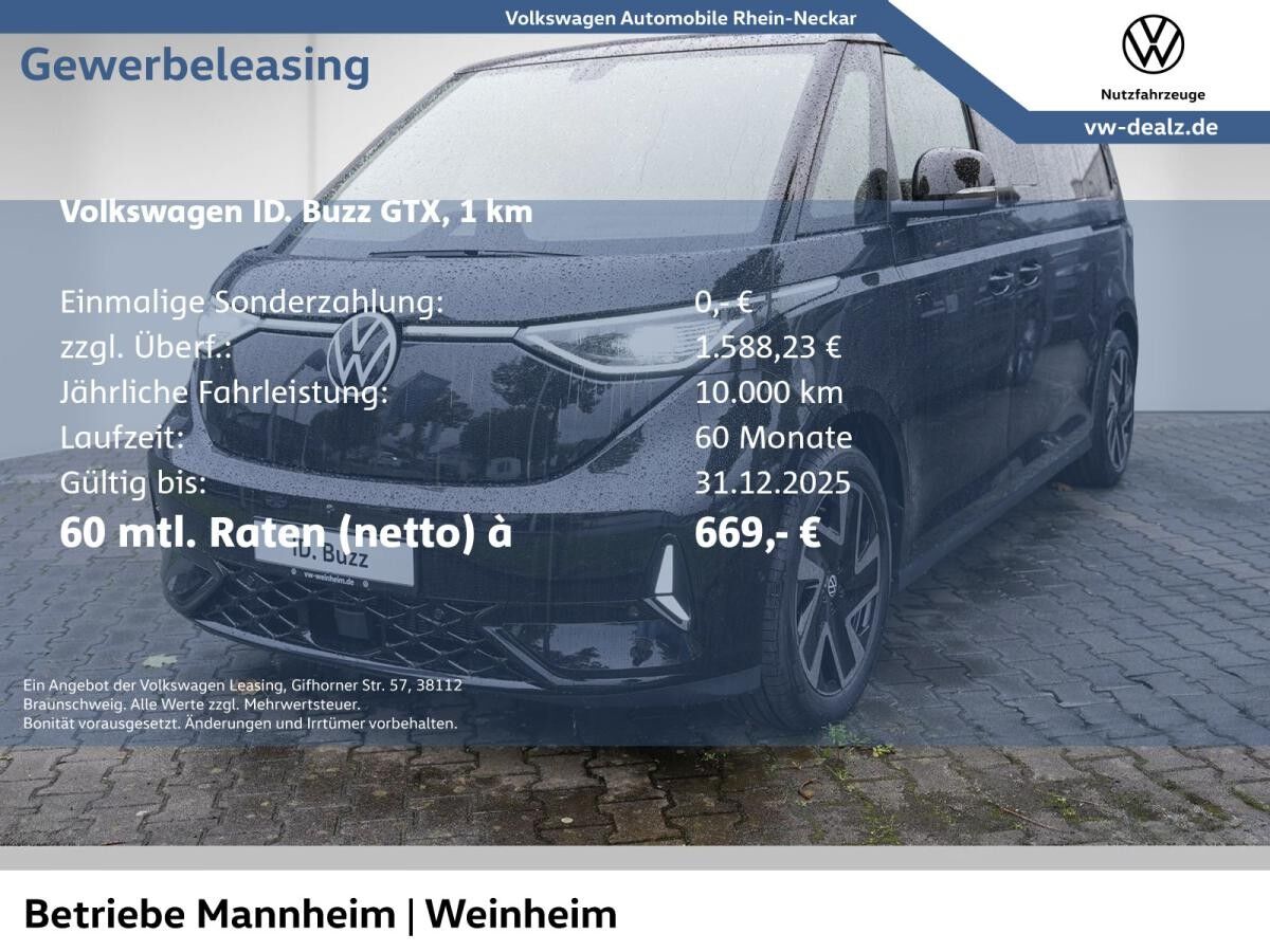 Volkswagen ID.Buzz GTX 4MOTION langer Radstand LED AHK Navi