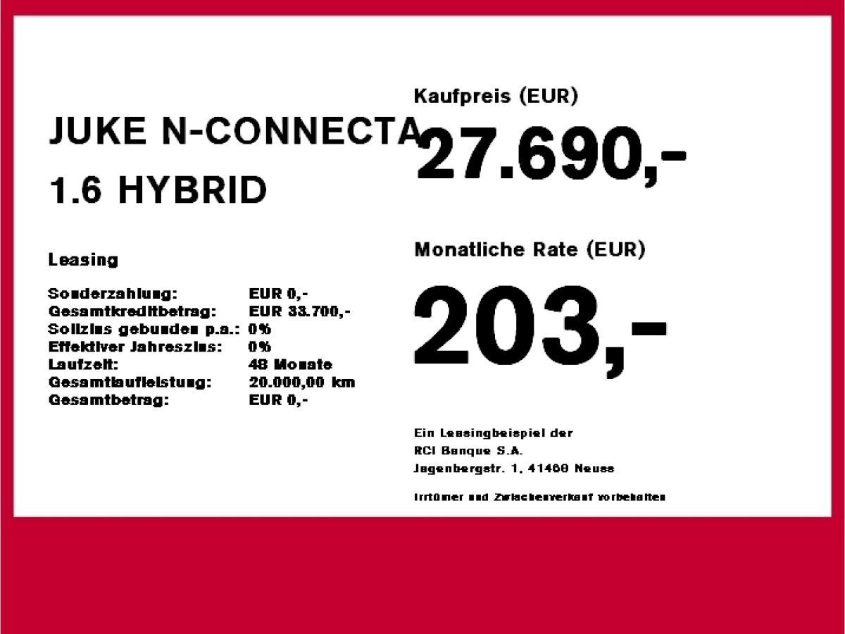 Nissan Juke N-CONNECTA 1.6 HYBRID 4AMT Winterräder inkl
