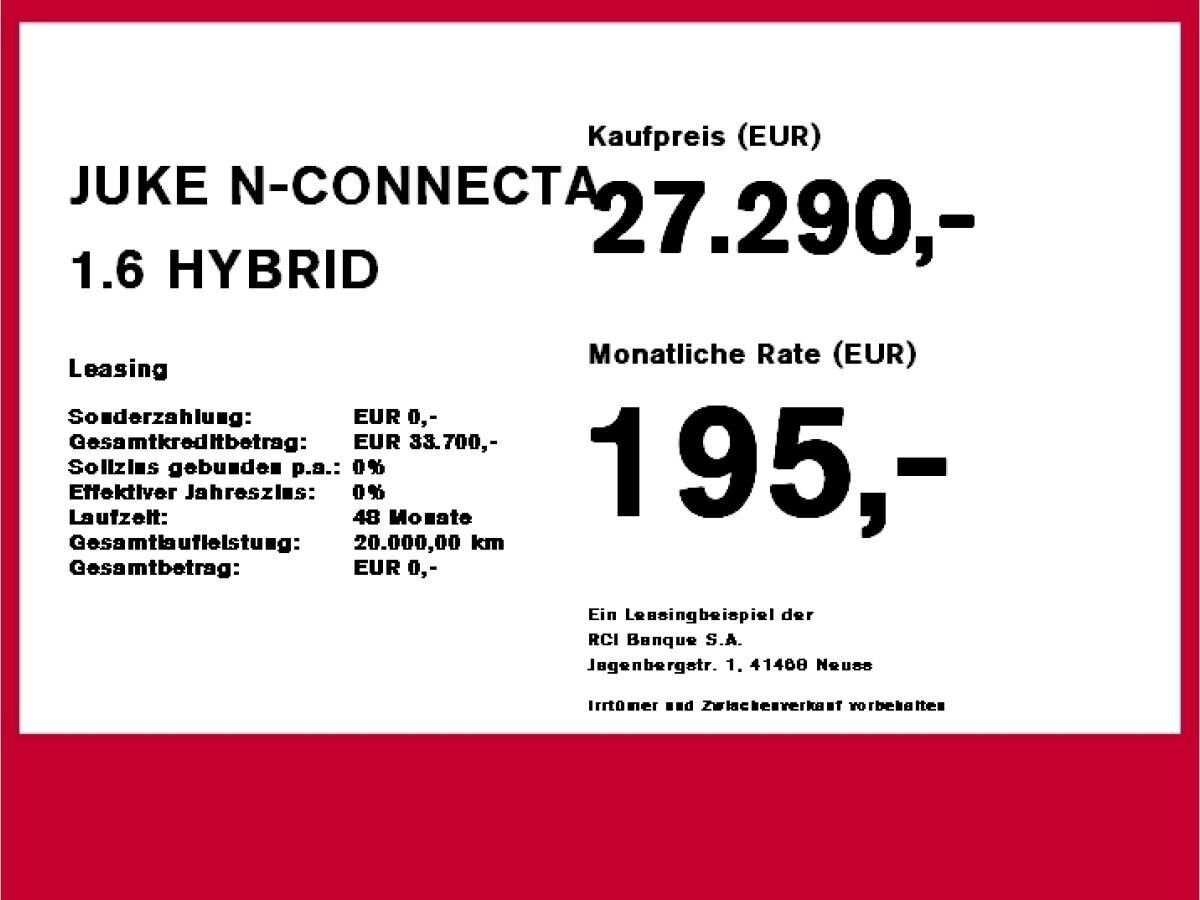 Nissan Juke JUKE N-CONNECTA 1.6 HYBRID 4AMT Winterräder inkl