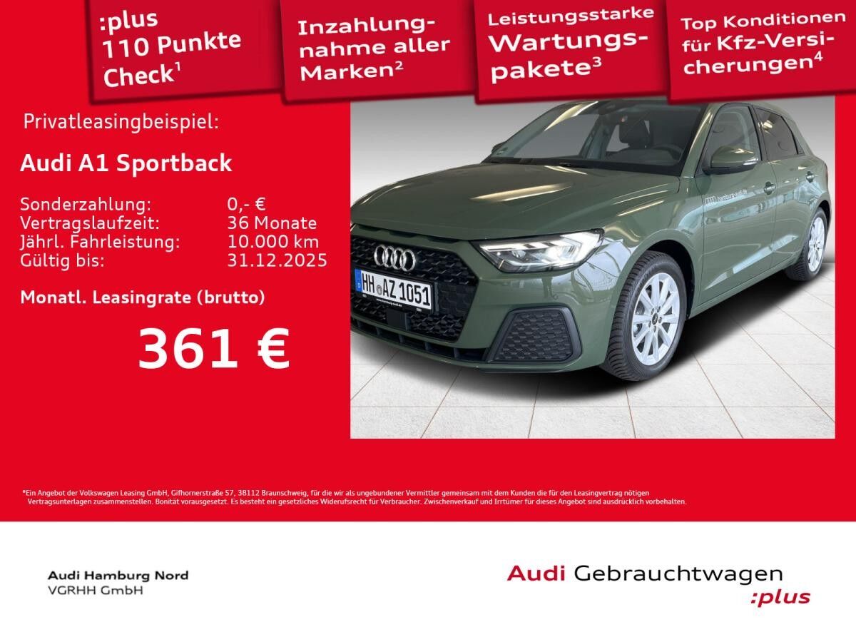 Audi A1 Sportback 25 TFSI S tronic Shzg LED Einparkh.