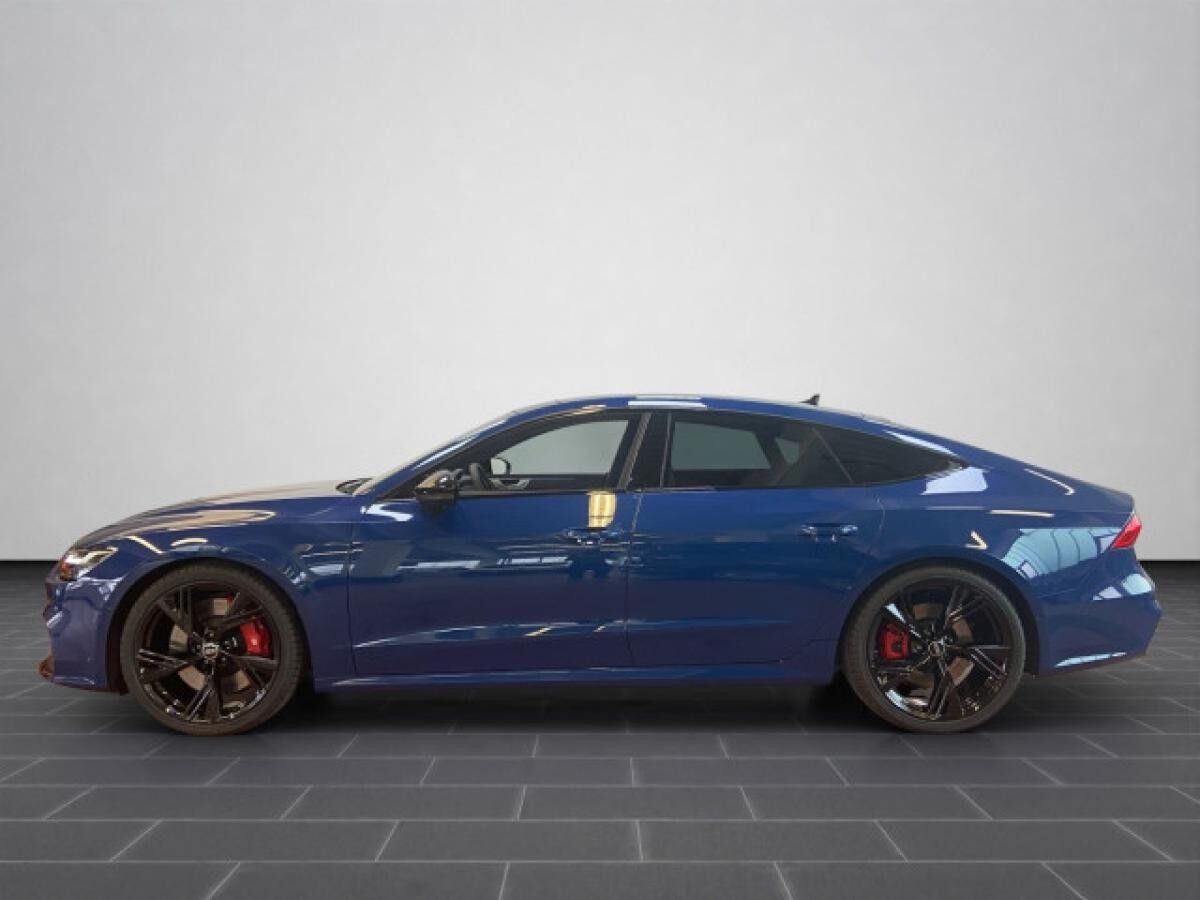 Audi S7 Sportback, Luftfahrwerk, Sportedition Silber/Ozeanblau, el. Panodach, B&O Sound, AHK