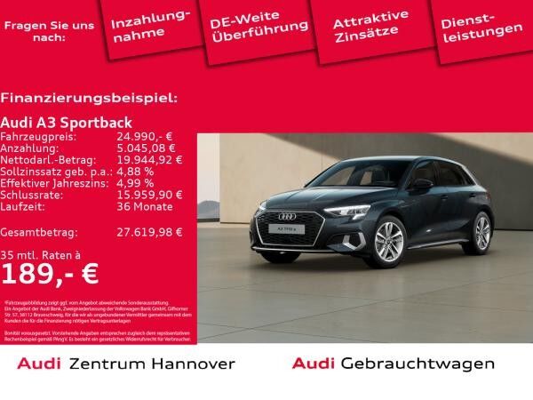 Audi A3 Sportback advanced 40 TFSIe Head-Up Kamera LED Navi