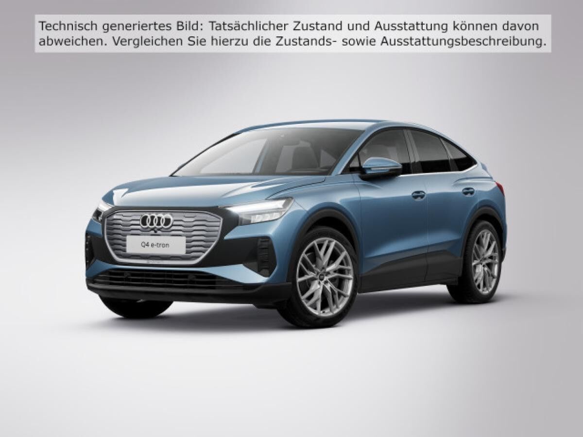 Audi Q4 e-tron Sportback 45 S line, AHK, Kamera, Standklima, Wärmepumpe