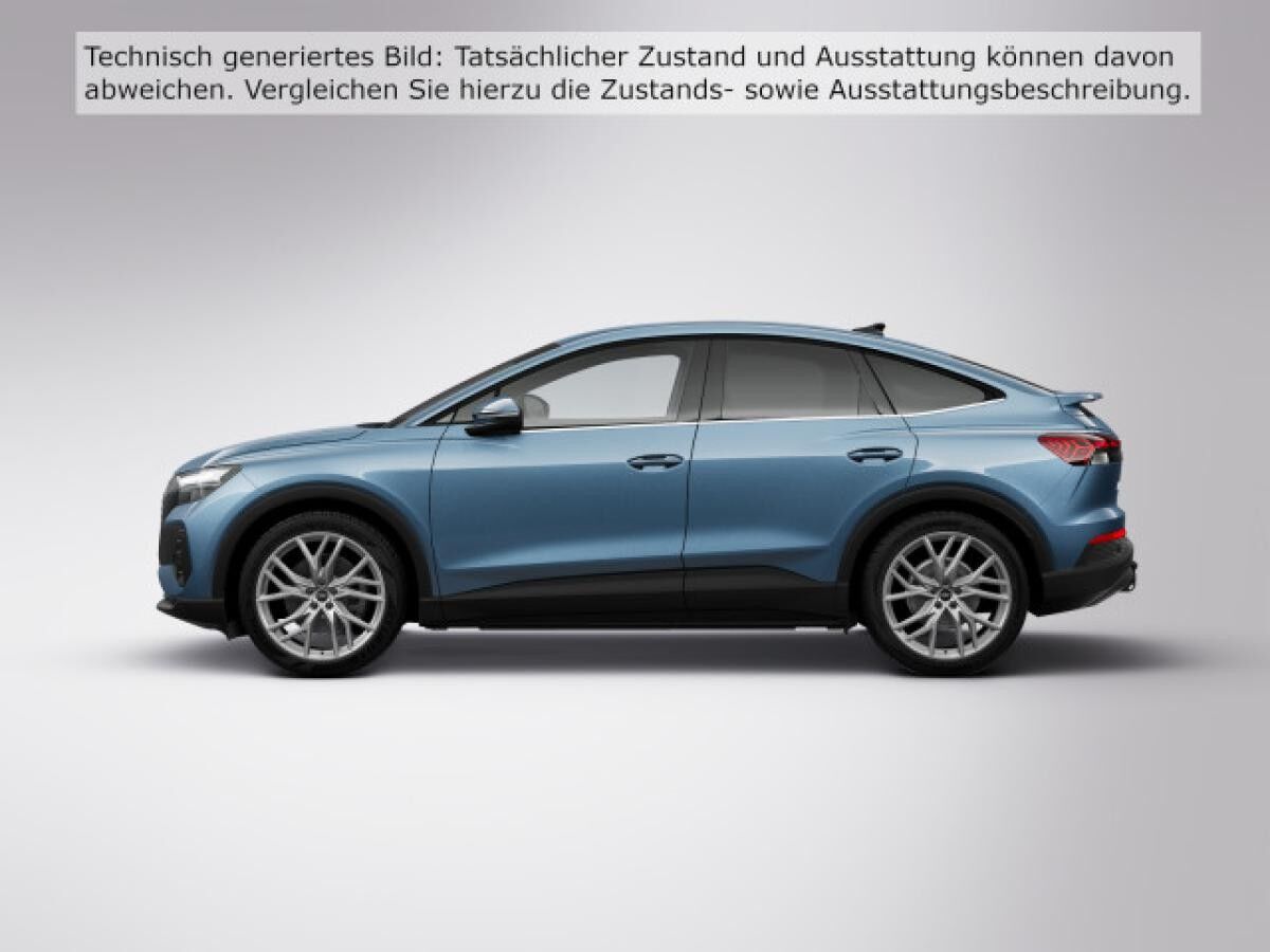 Audi Q4 e-tron Sportback 45 S line, AHK, Kamera, Standklima, Wärmepumpe
