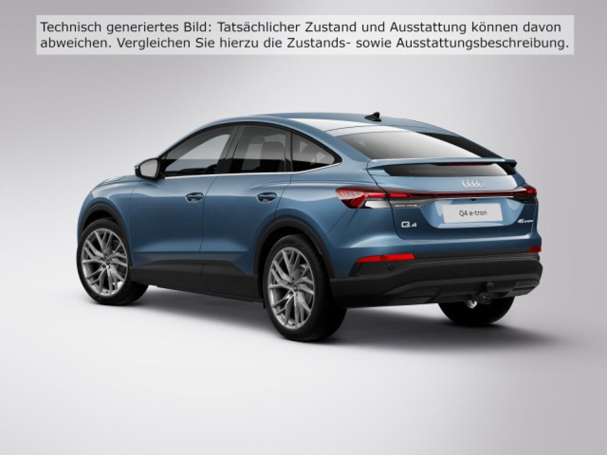 Audi Q4 e-tron Sportback 45 S line, AHK, Kamera, Standklima, Wärmepumpe