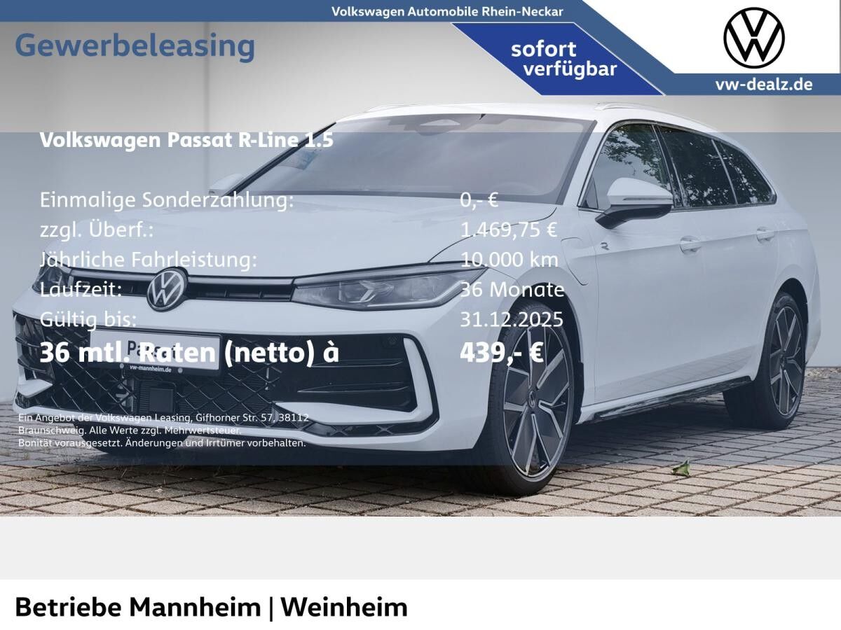 Volkswagen Passat R-Line 1.5 eHybrid OPF DSG LED Klima ALU