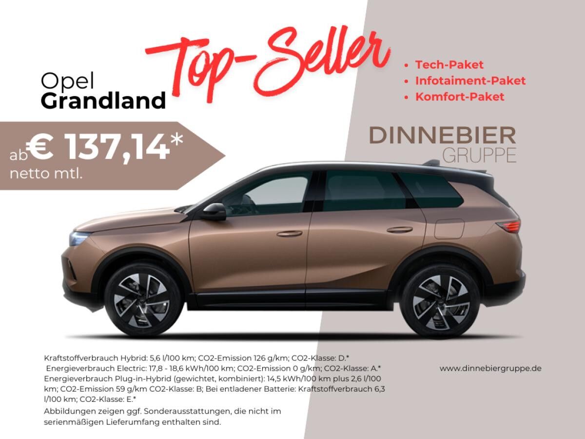 Opel Grandland Edition Elektrovariante 73kWH inkl. Allwetter und Reifen-Reparatur-Set