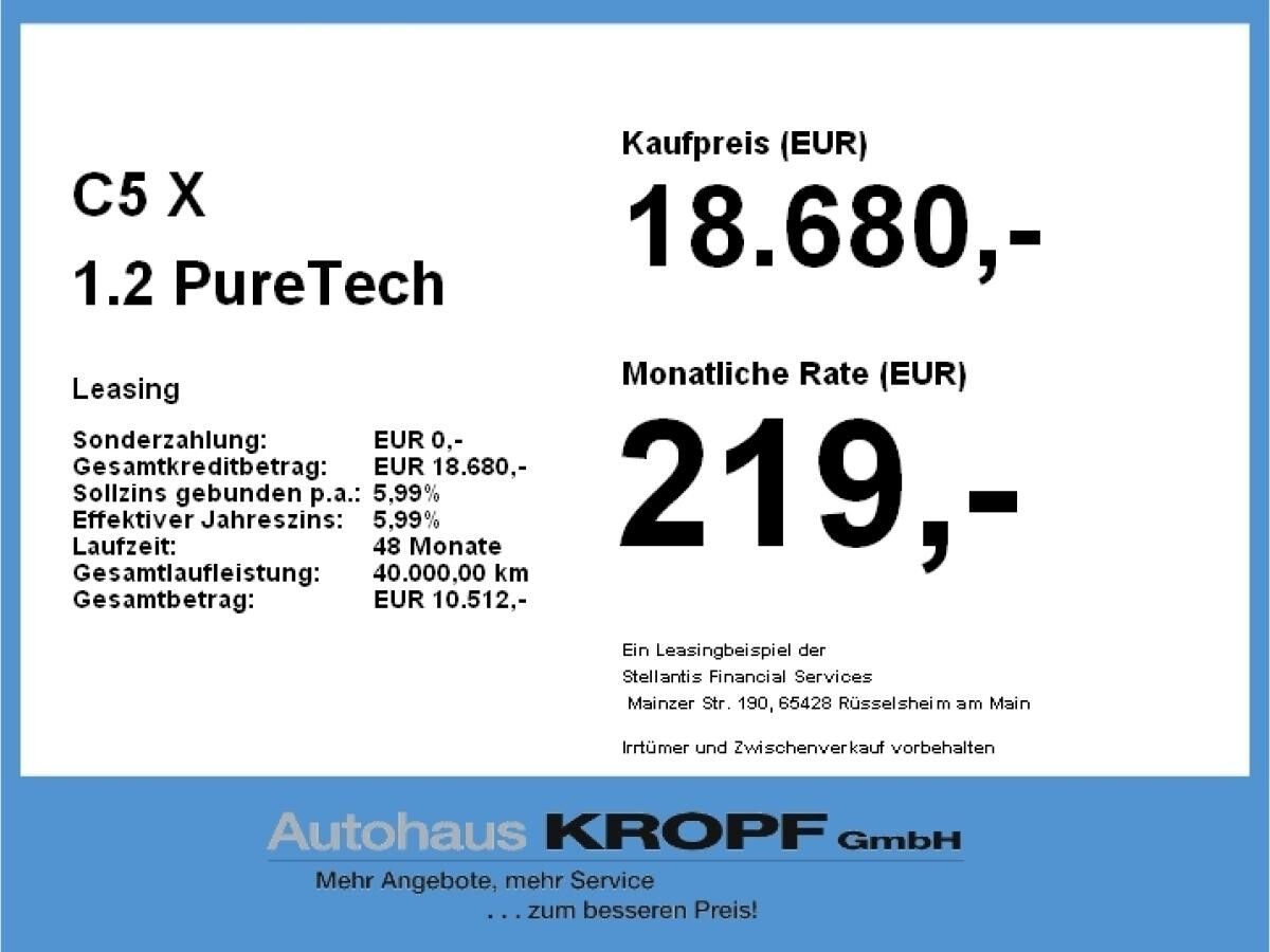 Citroën C5 X 1.2 PureTech 130 Plus LED+Navi+2xKlima+Kam.