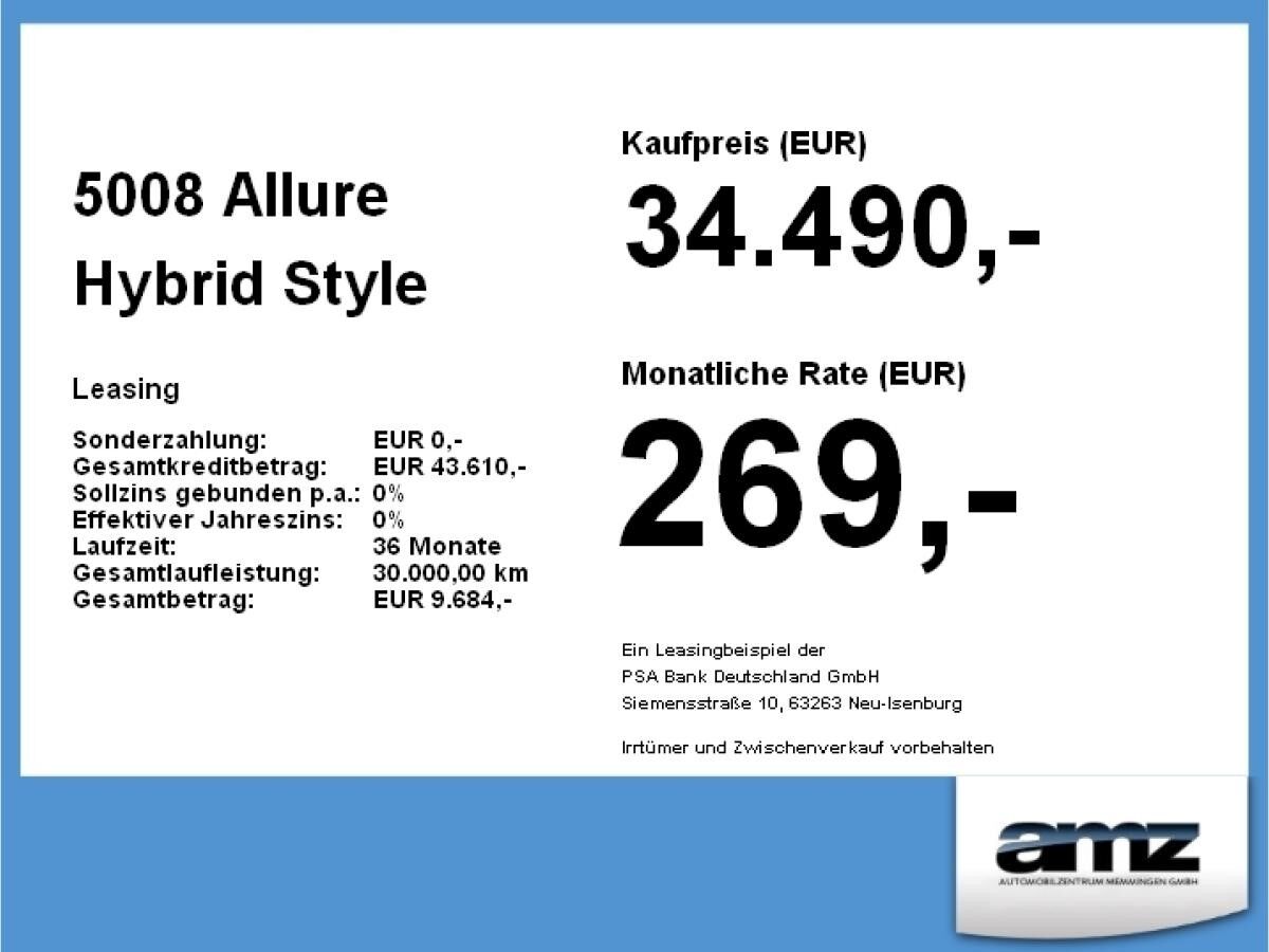 Peugeot 5008 Allure Hybrid **Gewerbeknaller**