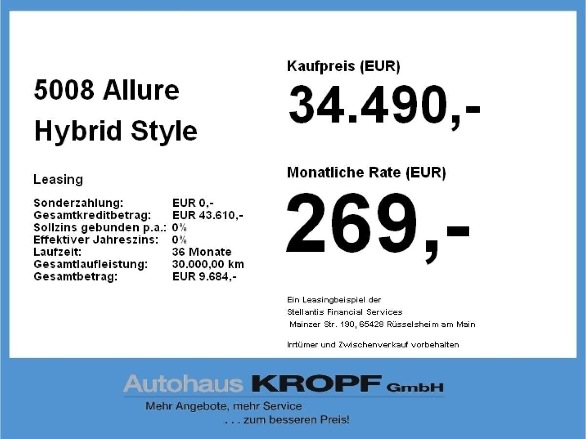 Peugeot 5008 Allure Hybrid **Gewerbeknaller**