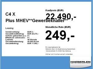 Citroën C4 X Plus MHEV**Gewerbeknaller** LED+SHZ+2xKlima