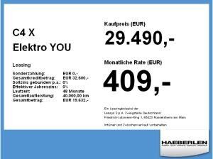 Citroën C4 X Elektro YOU Standard-Range *Gewerbeknaller*