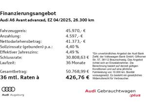 Audi A6 Avant advanced 40 TDI *ACC*AHK*R-KAM*8-fach*