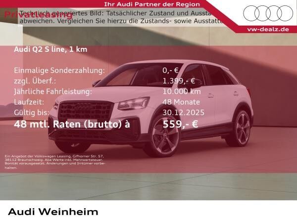 Audi Q2 S-line 35 TFSI S-tronic LED ALU 19" Klima