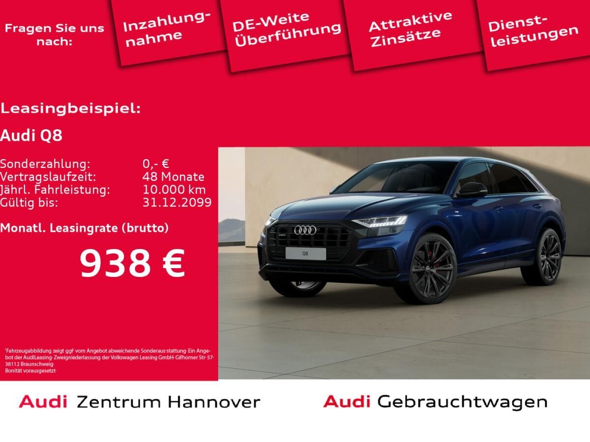 Audi Q8 55 TFSI quattro HD Matrix AHK B&O Luft Kamera