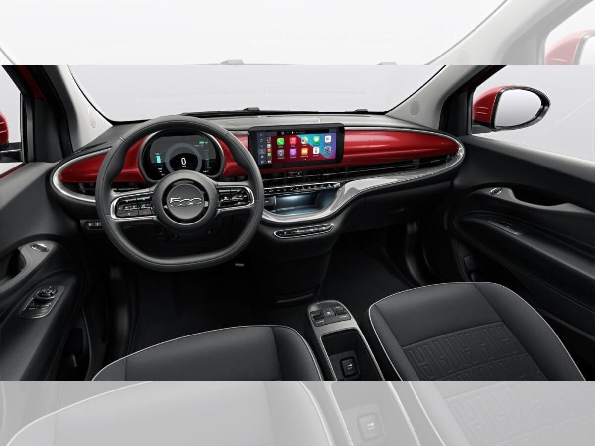 Fiat 500e 🔥 BESTSELLER: Elektro (RED) 🚗⚡ – City Batterie 🔋🔝 CarPlay & vieles mehr! ❤️