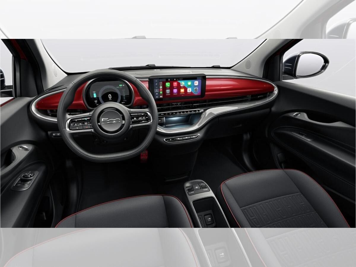 Fiat 500e 🔥 BESTSELLER: Elektro (RED) 🚗⚡ – City Batterie 🔋🔝 CarPlay & vieles mehr! ❤️