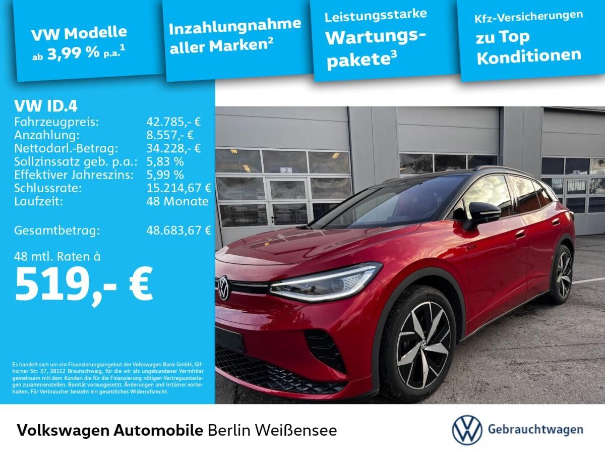 Volkswagen ID.4 GTX 4M*DSG*IQ.DRIVE*AHK*NAV*RFK*APP*IQ.LIGHT*