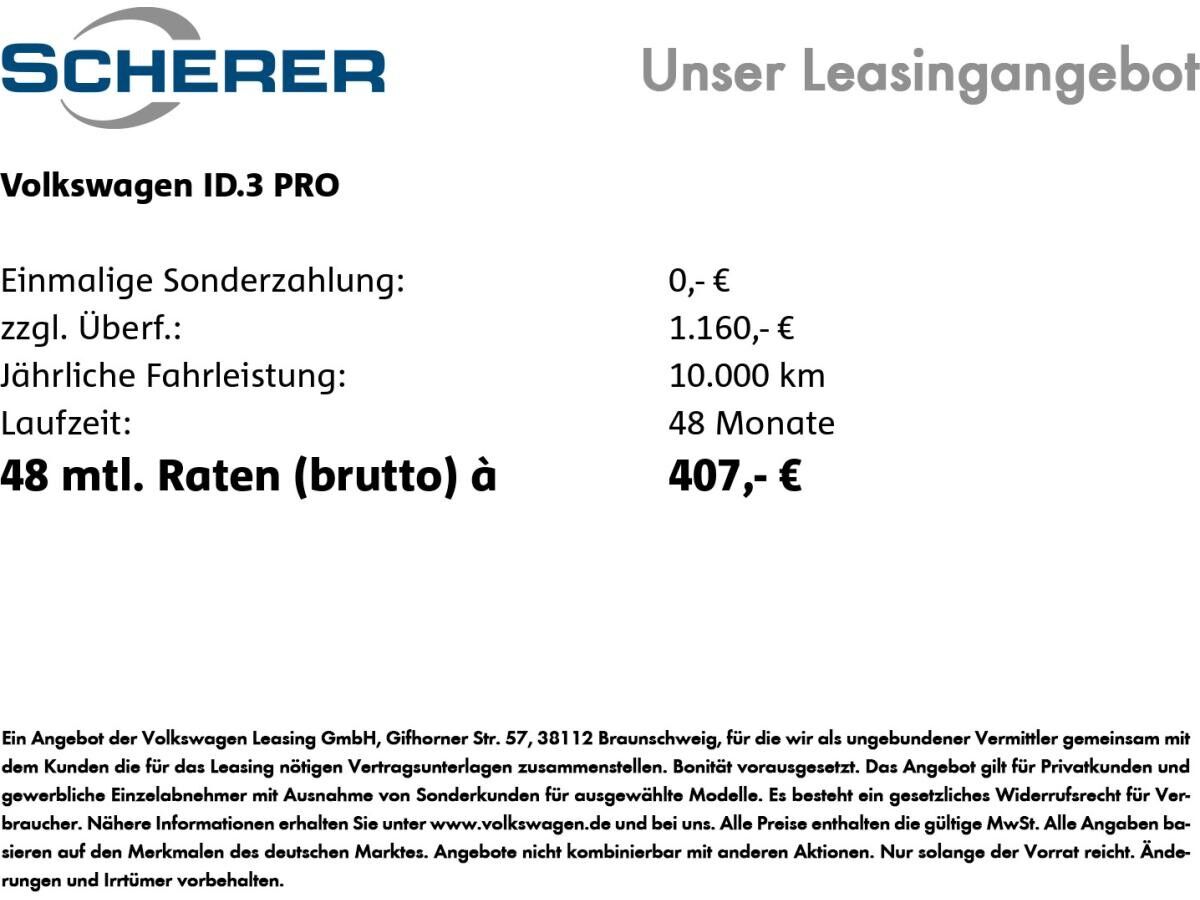 Volkswagen ID.3 Pro 59 kWh 1-Gang-Automatik