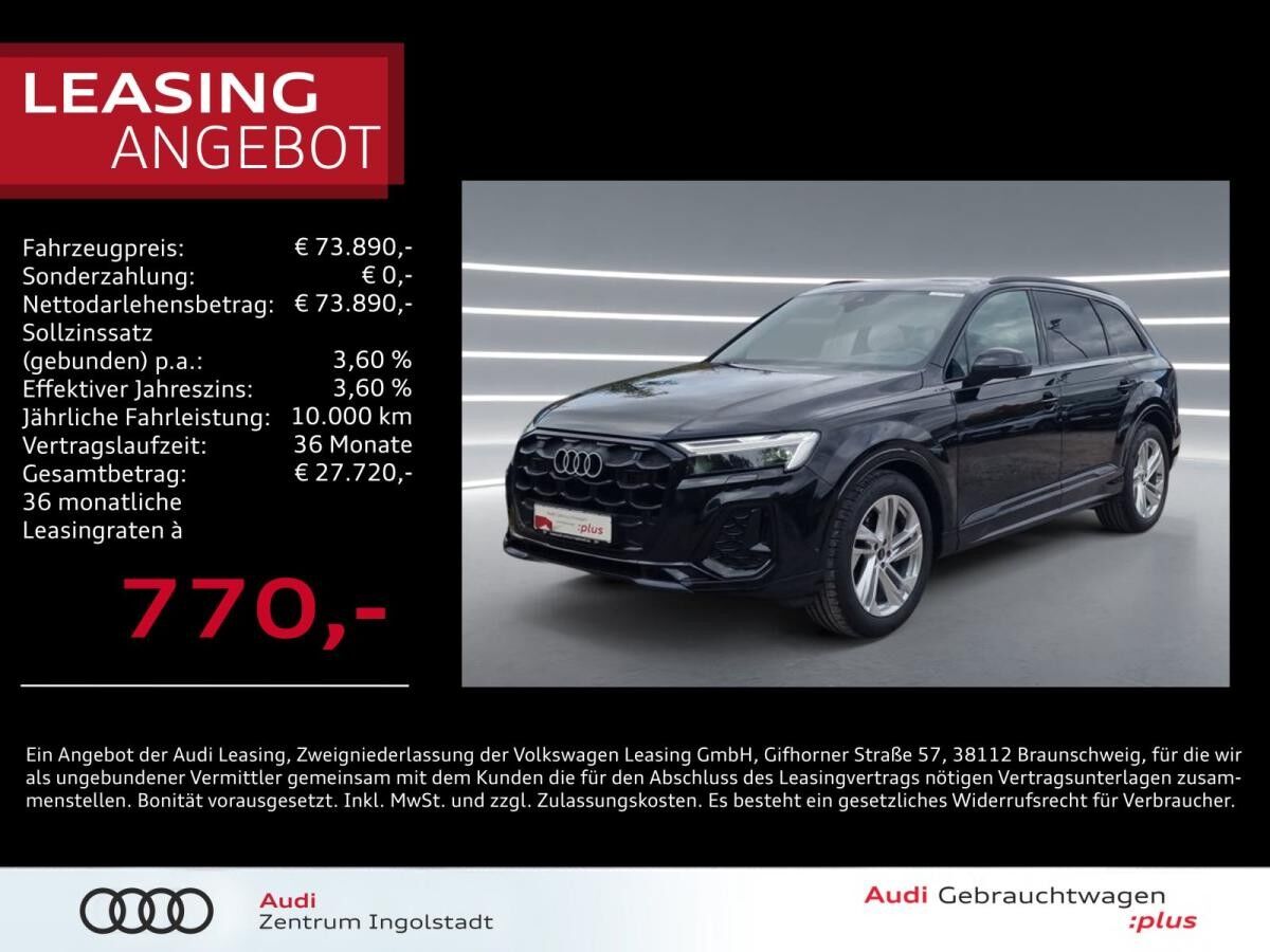 Audi Q7 50 TDI qu S line MATRIX Pano AHK Luft Allradl.