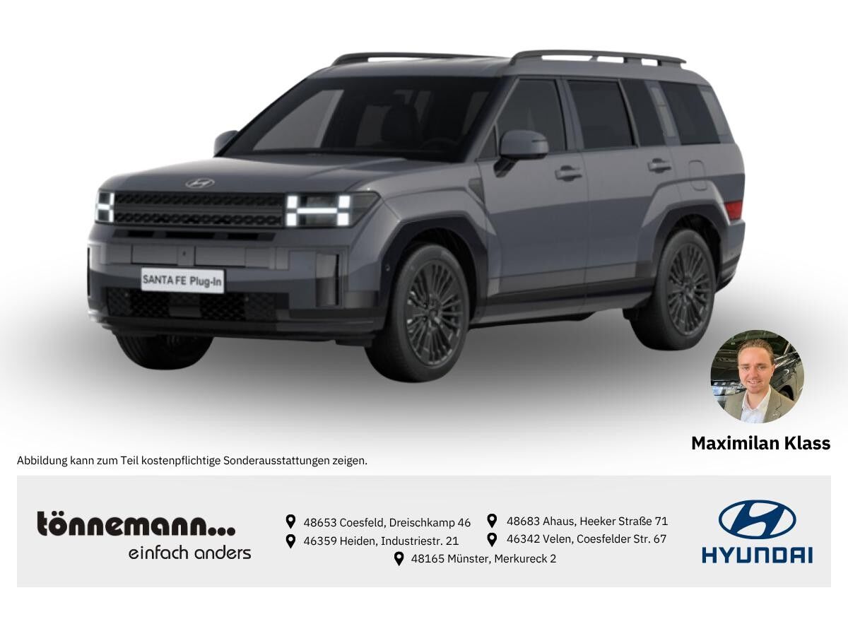 Hyundai SANTA FE 1.6 T-GDi ⚡PHEV⚡️ *BLACKLINE* ALLRAD+AHK MÖGLICH+VOLL-LEDER+5-SITZER🔥