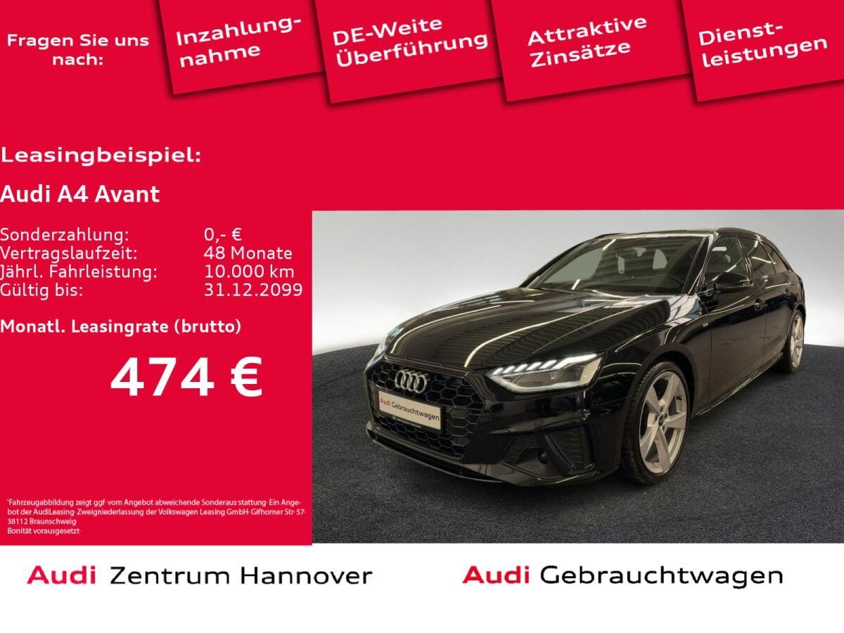 Audi A4 Avant S line 35 TFSI AHK LED Kamera virtual Navi