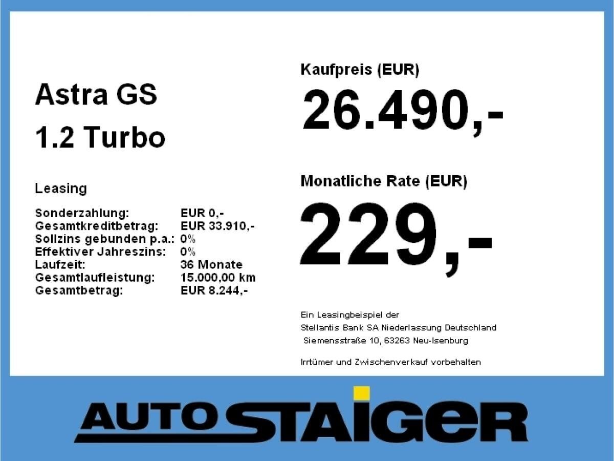 Opel Astra GS 1.2 Turbo