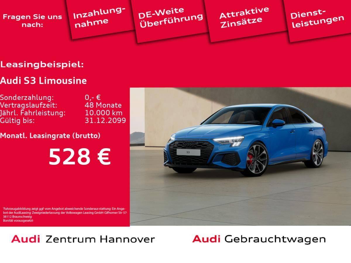 Audi S3 Limousine 2.0 TFSI quattro Matrix Kamera Navi virtual