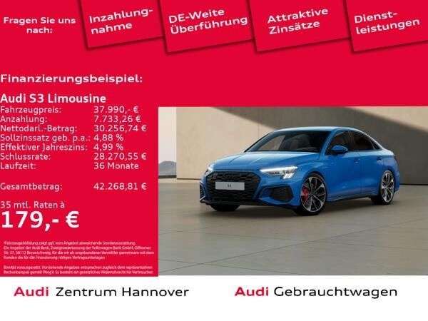 Audi S3 Limousine 2.0 TFSI quattro Matrix Kamera Navi virtual