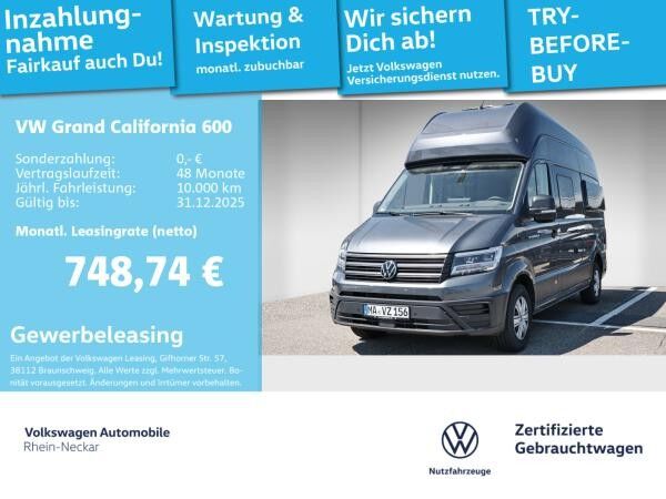 Volkswagen Grand California 600 2.0 TDI AHV LED Navi uvm