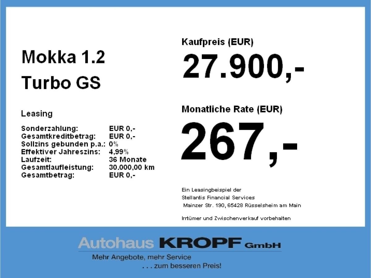 Opel Mokka 1.2 Turbo GS LED+SHZ+Winterp.+Kam.+KlimaA