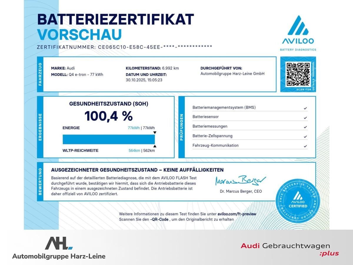 Audi Q4 e-tron Q4 Sportback e-tron 45 advanced Matrix Navi ACC AHK RFK