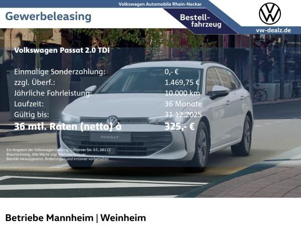 Volkswagen Passat 2.0 TDI DSG ACC LED Climatronic APP ALU