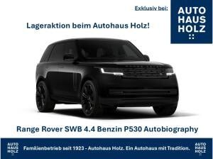 Land Rover Range Rover SWB P530 AUTOBIOGRAPHY - STANDHEIZ - 23 ZOLL BLACK - AHK - SHADOW-PACKET