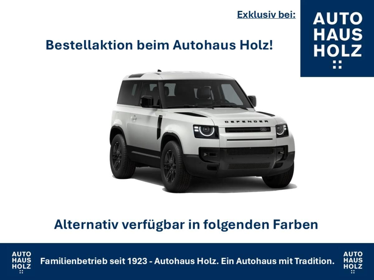 Land Rover Defender FACELIFT NEUWAGENAKTION 90er! 19ZOLL SCHWARZ - SCHWARZ PAKET - 360 KAMERA - SHZ - RESERVESPERRE - AB