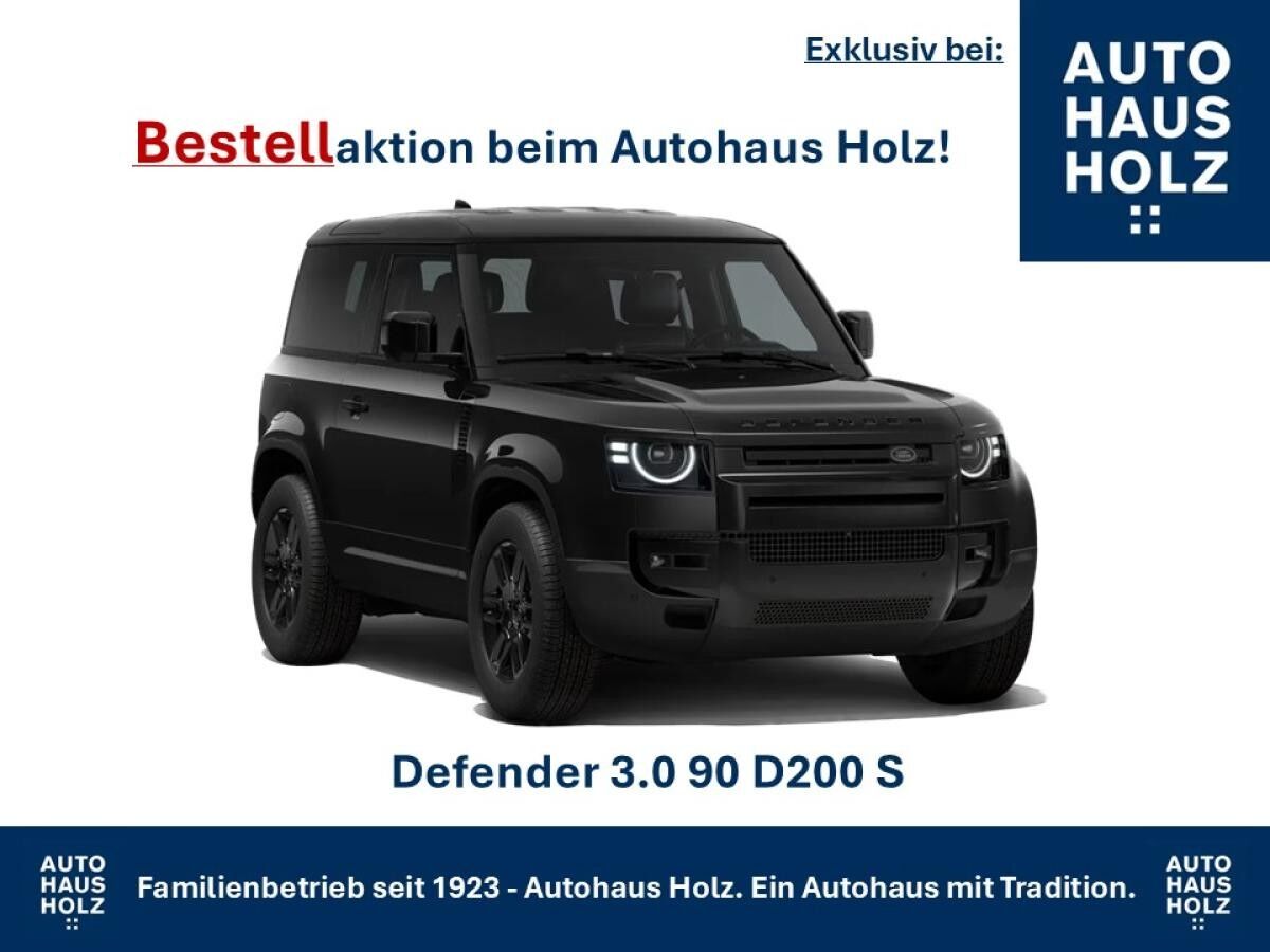 Land Rover Defender FACELIFT NEUWAGENAKTION 90er! 19ZOLL SCHWARZ - SCHWARZ PAKET - 360 KAMERA - SHZ - RESERVESPERRE - AB