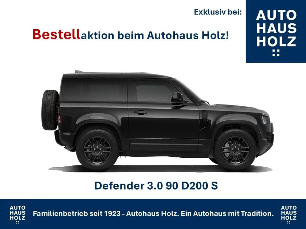 Land Rover Defender FACELIFT NEUWAGENAKTION 90er! 19ZOLL SCHWARZ - SCHWARZ PAKET - 360 KAMERA - SHZ - RESERVESPERRE - AB