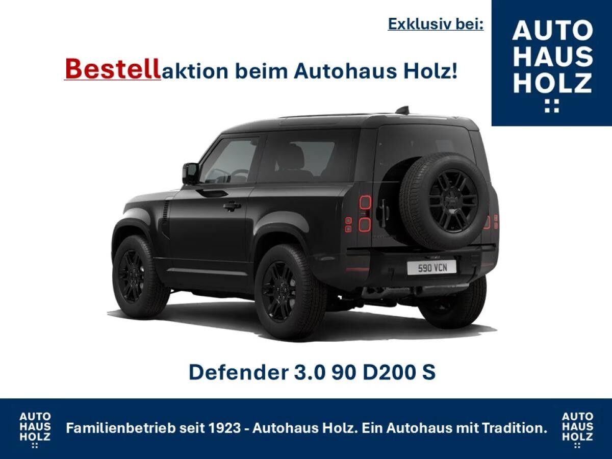 Land Rover Defender FACELIFT NEUWAGENAKTION 90er! 19ZOLL SCHWARZ - SCHWARZ PAKET - 360 KAMERA - SHZ - RESERVESPERRE - AB