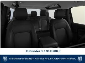 Land Rover Defender FACELIFT NEUWAGENAKTION 90er! 19ZOLL SCHWARZ - SCHWARZ PAKET - 360 KAMERA - SHZ - RESERVESPERRE - AB