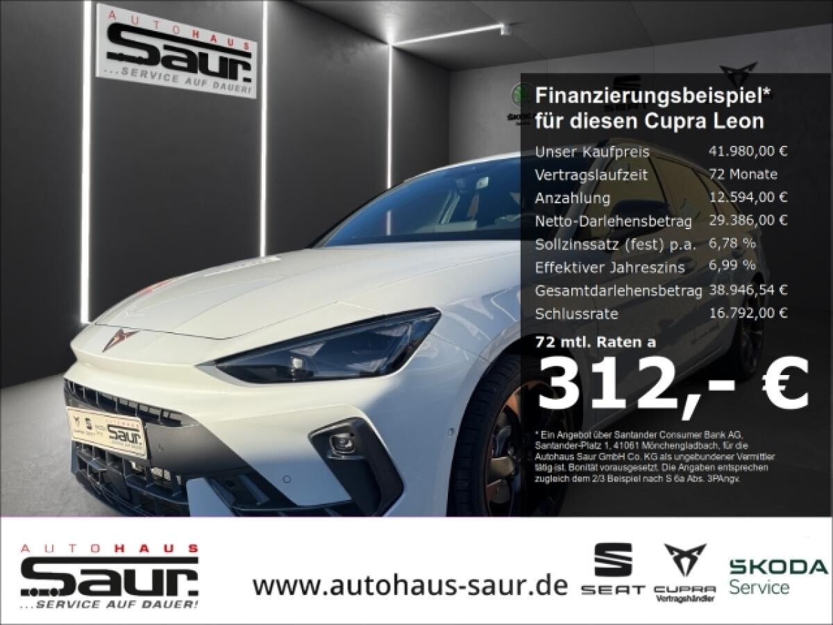Cupra Leon Sportstourer 2.0 TSI 4Drive DSG MATRIX LED PANORAMA NAVI