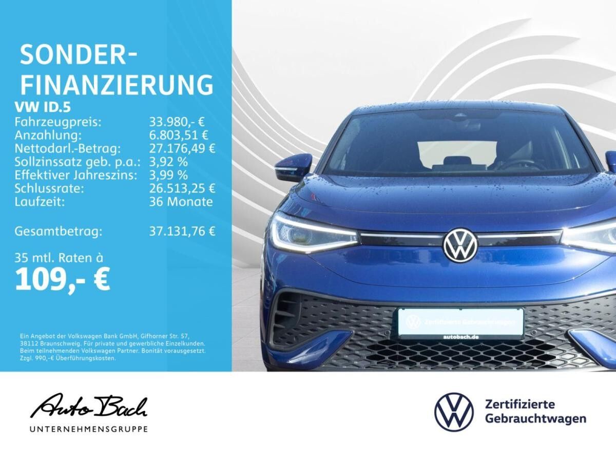 Volkswagen ID.5 Pro Automatik Navi LED Standhzg ACC EPH DAB AHK