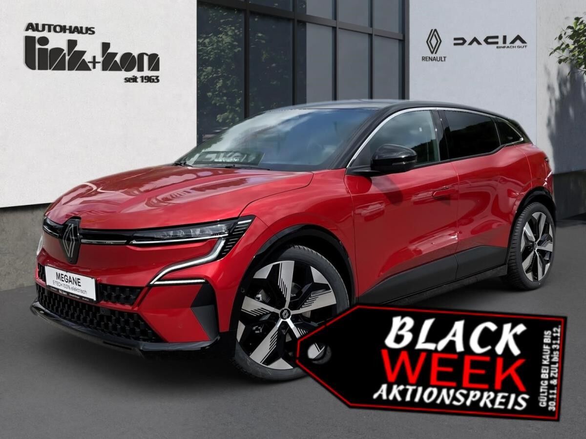 Renault Megane E-Tech Electric 🖤Black-Week🖤inkl. Winterräder🖤Anhängerkupplung✅ Comfort Range EV60 220hp✅360Kamera