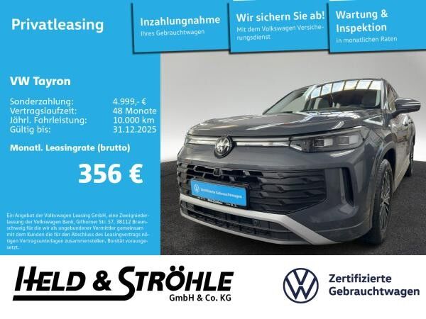 Volkswagen Tayron Life 1.5 eTSI DSG 7Si AHK MATRIX 360°KAM Volkswagen Tayron Life 1.5 eTSI DSG 7Si AHK MATRIX 360°KAM