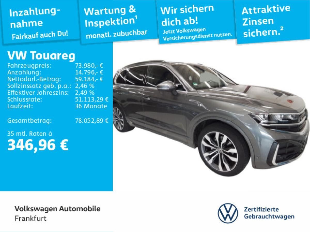 Volkswagen Touareg 3.0 TDI 4Motion R-Line Navi Leder IQ.Light DAB+ FrontAssist