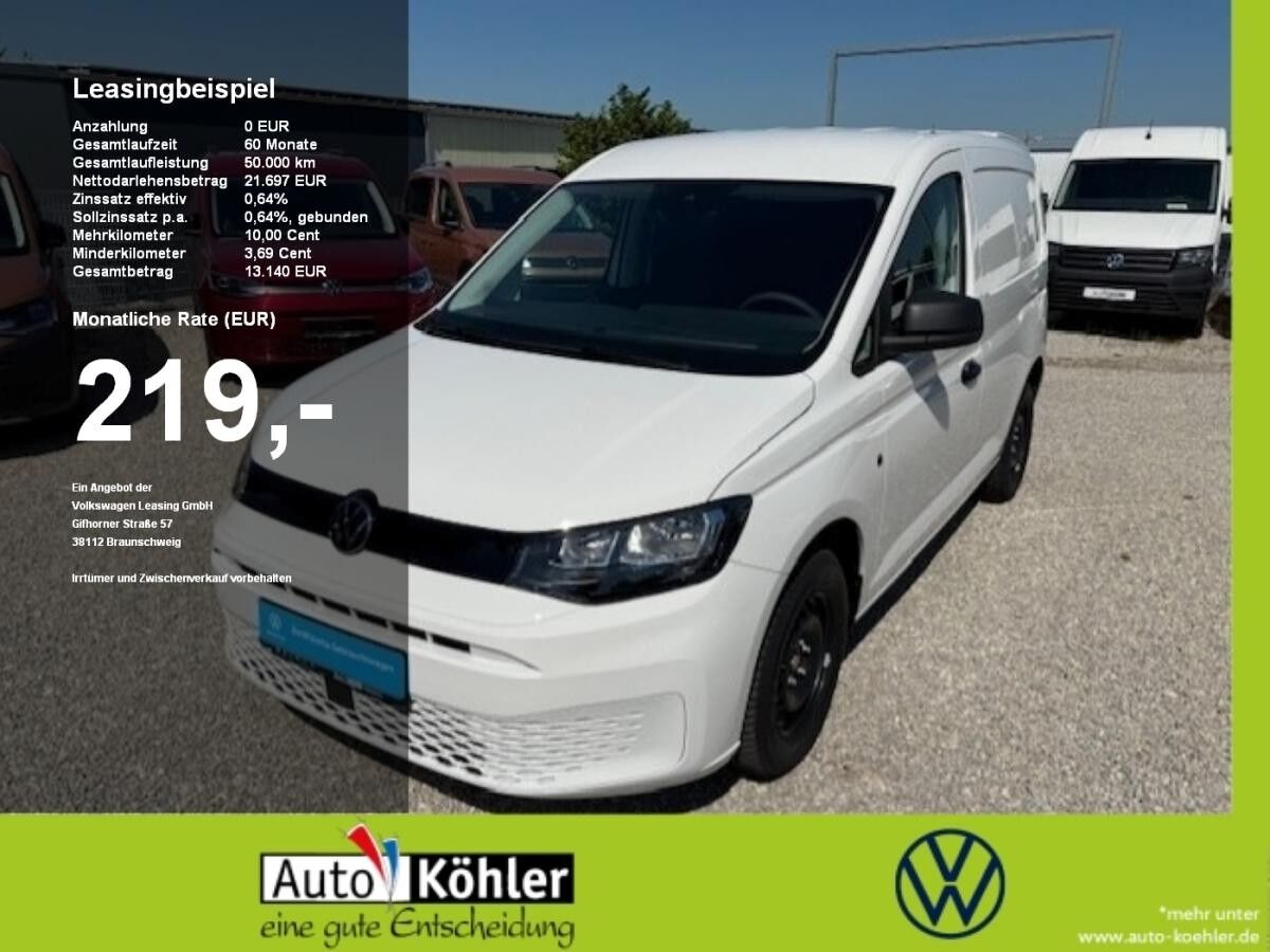Volkswagen Caddy Cargo TDi Tageszulassung AHK+Virt+PDC