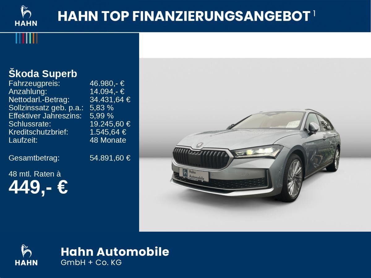 Skoda Superb Combi Selection 1,5 TSI IV DSG Pano AHK
