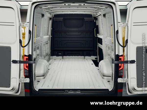 Volkswagen Crafter 35 Kasten Motor: 2,0 l TDI EU6-EA SCR 130 kW Getriebe: 4MOTION 8-Gang-Automatikgetriebe Radstand: 36