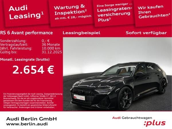 Audi RS6 RS 6 Avant performance tiptronic