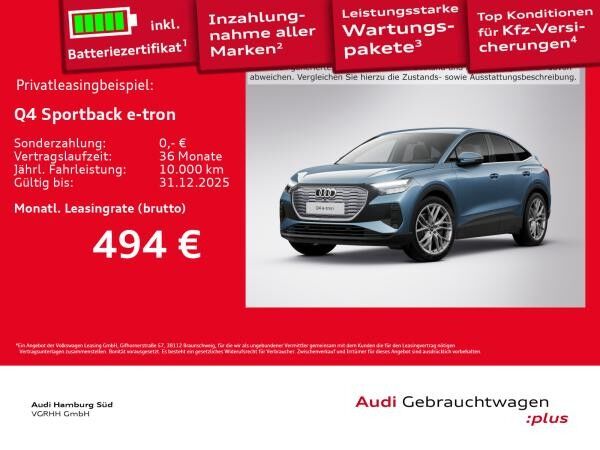 Audi Q4 e-tron Q4 Sportback 45 e-tron 2xS LINE/W-PUMPE/LM21/AHK