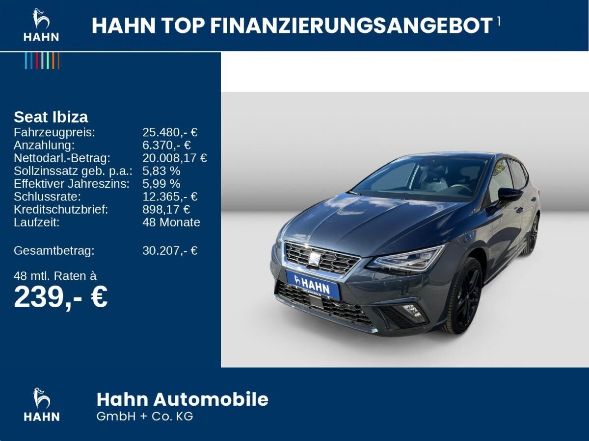 Seat Ibiza FR Black Edition 1.0TSI 6 Gang Schalter *sofort verfügbar*